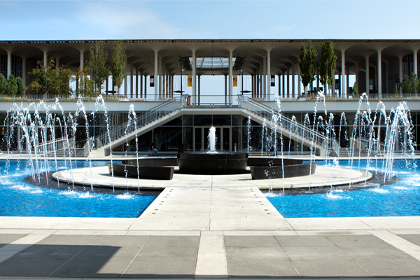 Water Tower and Fountain at University at Albany