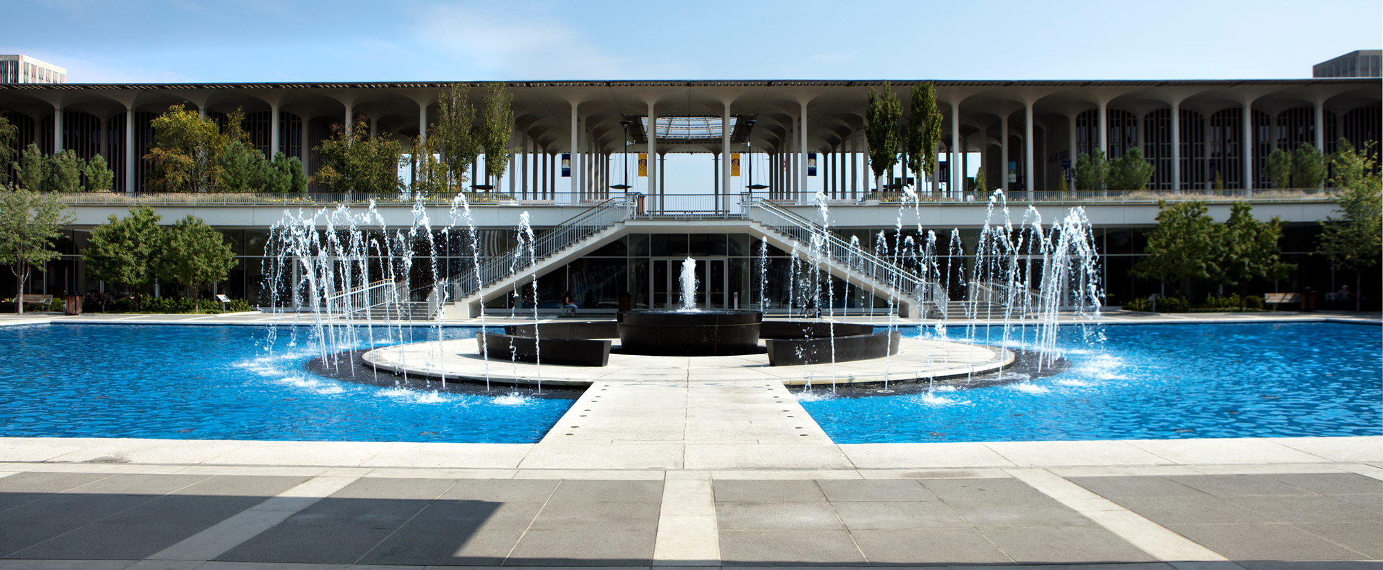 Water Tower and Fountain at University at Albany