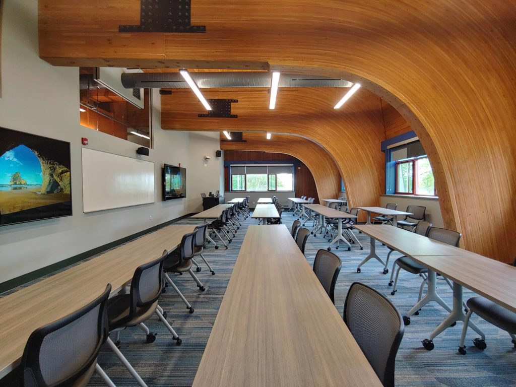 Classroom in Dana Hall at SUNY Canton after renovations