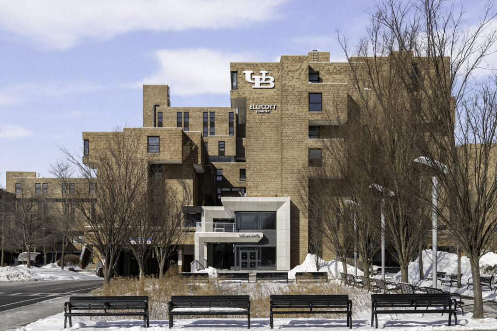Showcasing UB student housing and university architectural design.